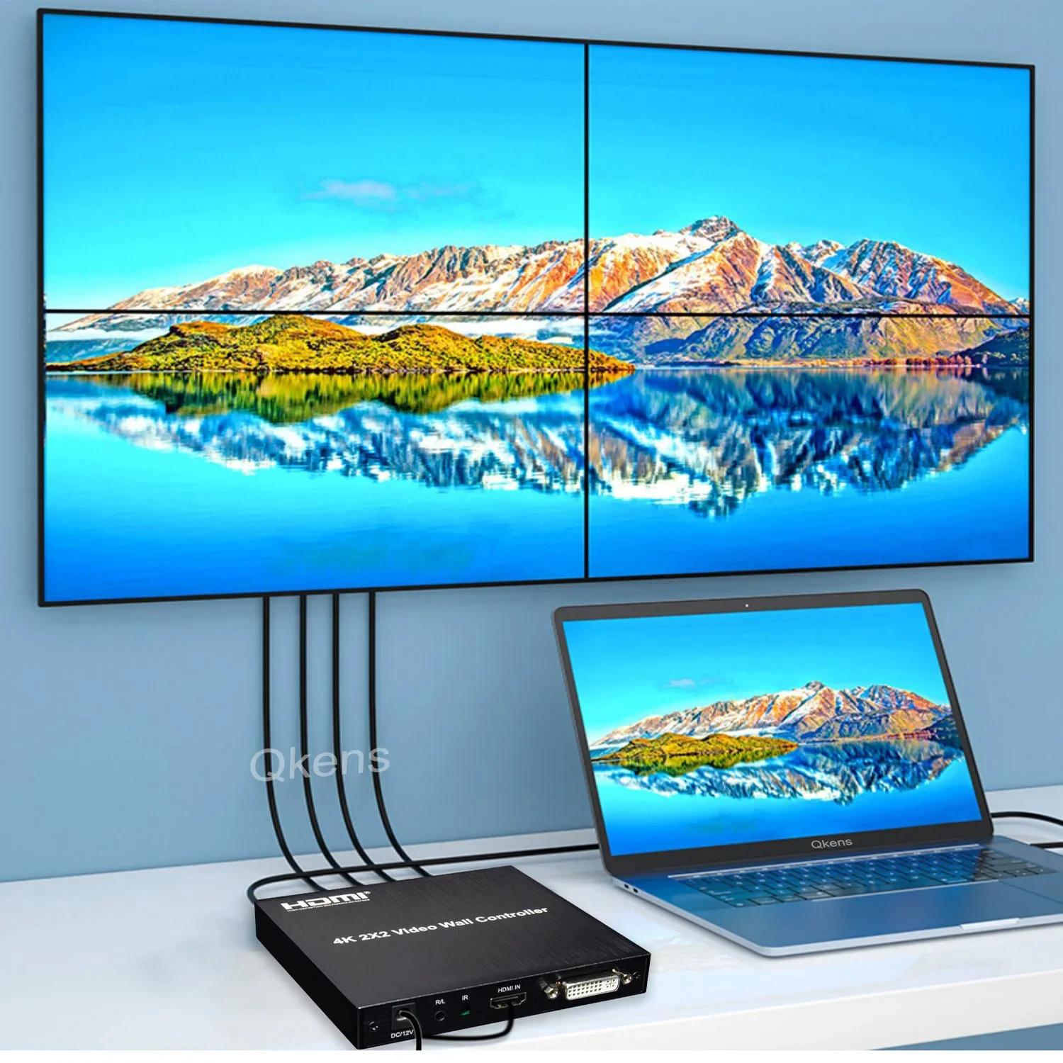 DVI HDMI   Ʈѷ Ƽ ũ ö̽ ڽ, 4K @ 30hz, 2x2, 1080P @ 60hz, 1x2, 1x2, 1x3, 1x4, 4x1, 1 to 2, 3, 4 TV ö̼ 